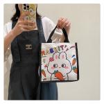 Winnie The Pooh Rubber Stamp Shopping Bag Kiki Titi Cartoon Shoulder Canvas