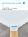 Modern 49.6lbs Minimalist Dining Table 29.53inch High Beech Wood Leg