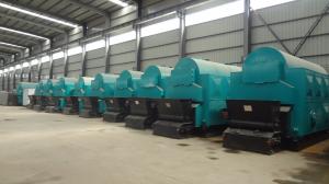 China DZH Hand Fired 1 Ton Rice Husk Steam Boiler 80.33%-83.03% Thermal Efficiency wholesale