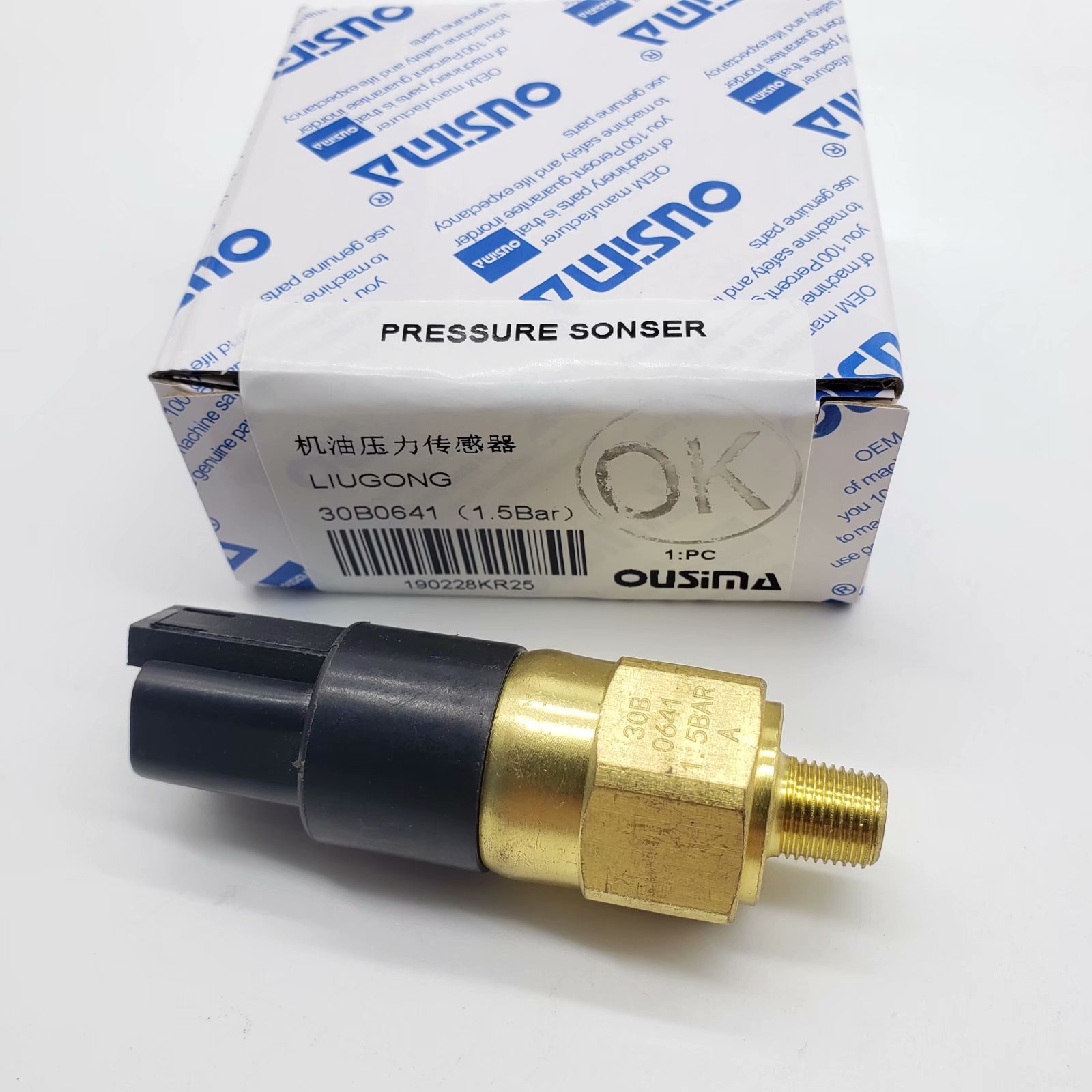 OUSIMA Pressure Sensor 30B0641(1.5Bar) For Pressure Switch LIUGONG Excavator Part