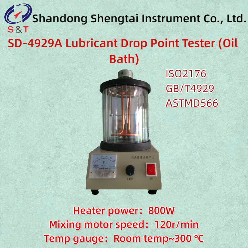 Lubricant Drop Point Tester ASTMD566 Double Hole Drip Hole Ø28mm Oil Bath