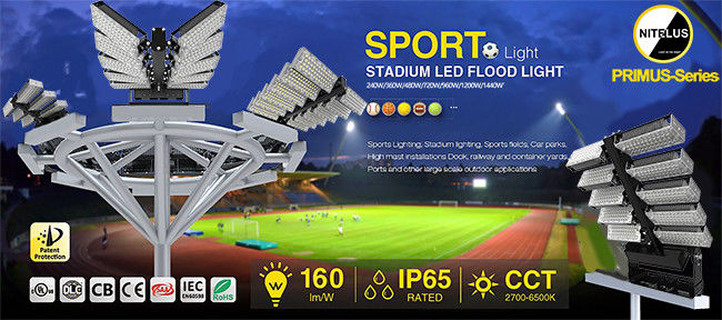 High Brightness IP66 Outdoor LED Stadium Lights Meanwell / Inventronics Driver