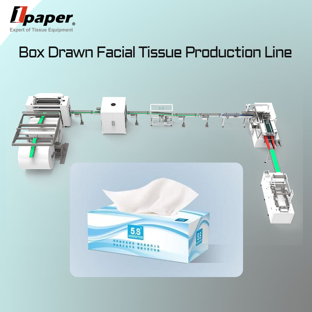 6KW Total Power Paper Tissue Carton Packaging Machine for Cotton Paper Production Line