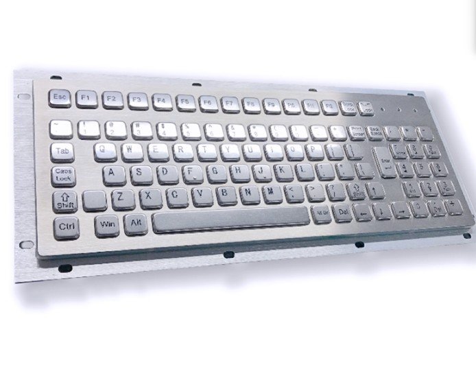 SUS304 Stainless Steel Panel Mount Keyboard Industrial Keyboard With Touch Pad