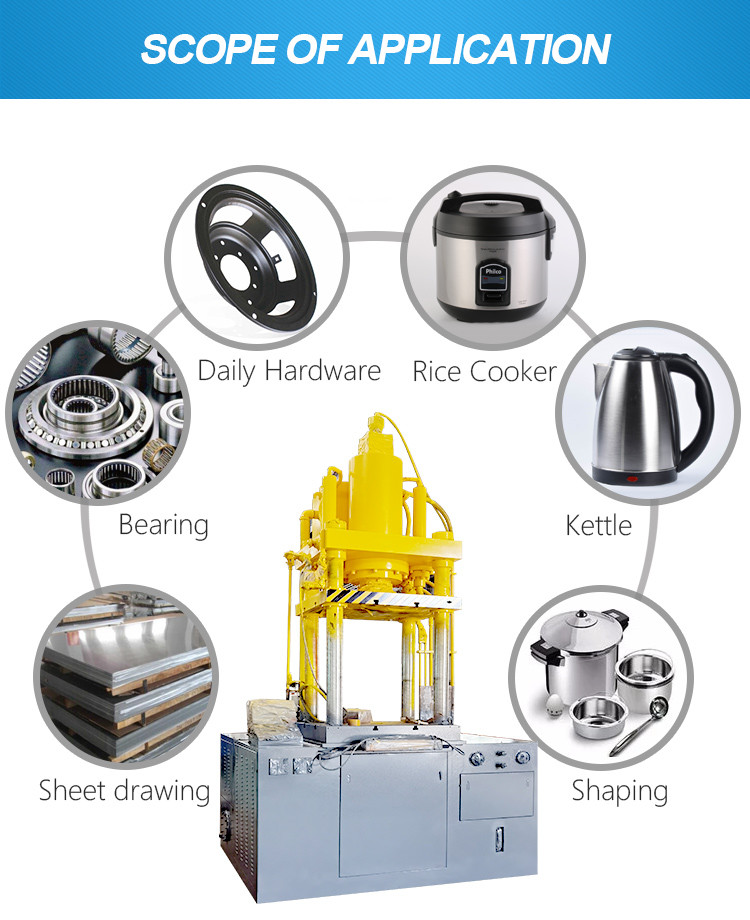 Low Noise Metal Forming Embossing Press Heavy Duty Hydraulic Press