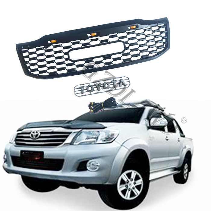 Toyota Hilux Vigo Double Cab Front Grill Mesh With LED