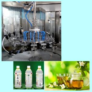 China 18 Washing Heads Plastic Bottle Tea Filling And Sealing Machine Easy Operation wholesale