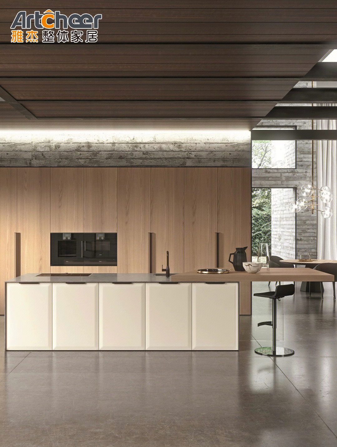 Modern Particleboard Inox Storage Industrial Stainless Steel Kitchen Cabinet with Door