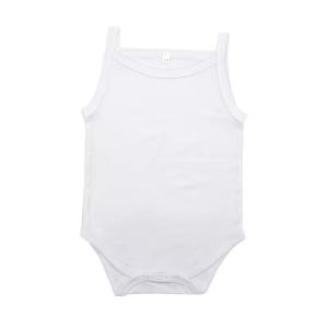Blank White Sublimation Baby Vest Onesie Custom Infant Bodysuit Blanks
