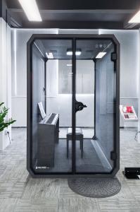 China Dark Movable Portable Meeting Acoustic Private Soundproof Booth wholesale
