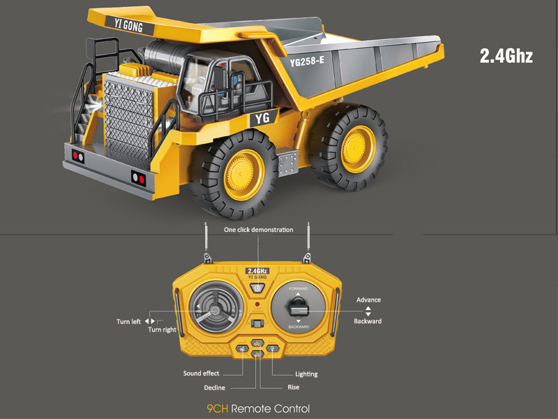 Exciting Children's Car Gifts Alloy Engineering Vehicle Series Remote Control Excavator