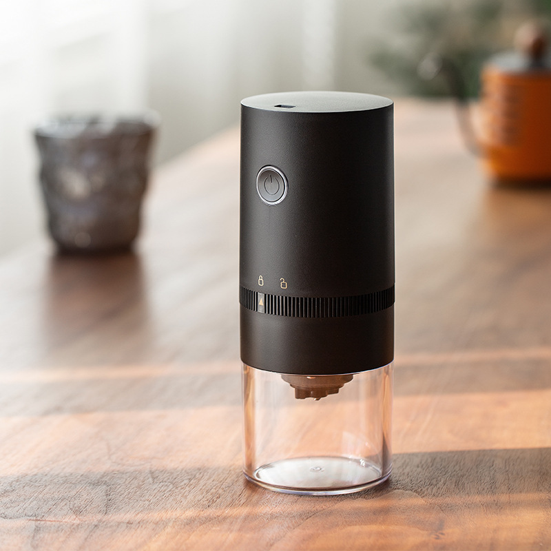 Electric Coffee Bean Grinder Machine with Cleaning Cycle and USB Rechargeable Portable