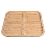 Bamboo wooden serving platter fruit snack tray