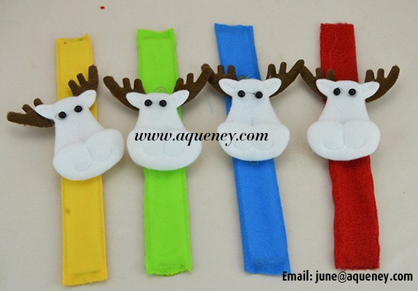 Christmas Gift Paipai Silicone Slap Bracelet, Wristband for Christmas