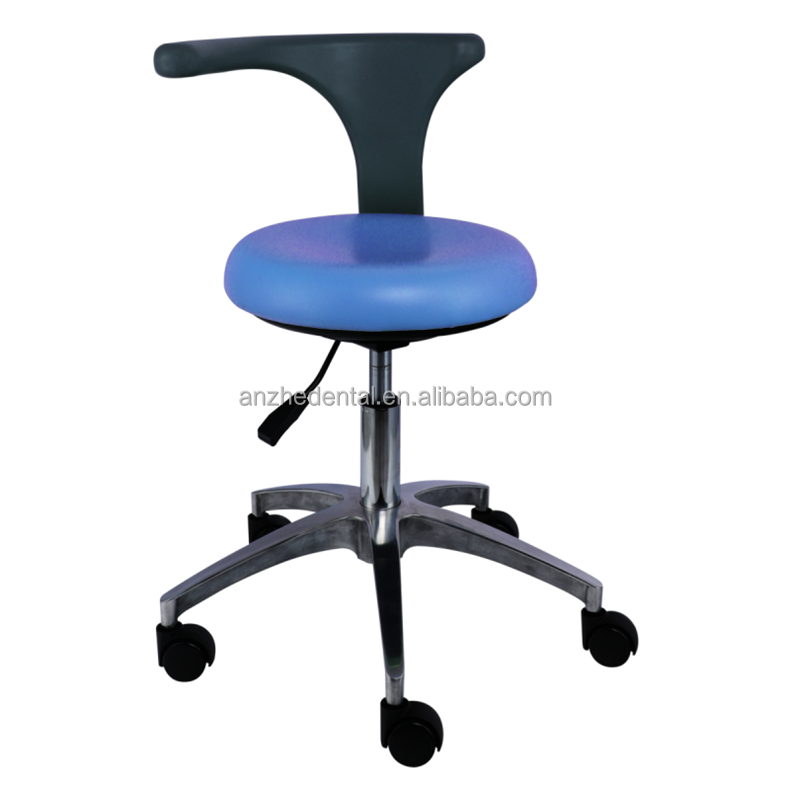 PU Leather 360 Degree Swivel Nurse Stool Light Weight Dentist Assistant Stool