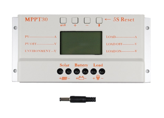 12V 24V 30A MPPT Solar Controller For Solar Charger 187*97*61mm 600g ROHS