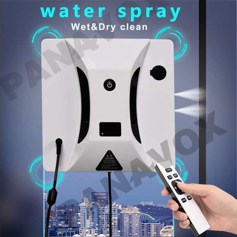 High Suction App Controlled Window Glass Cleaner Robot With 500mAh Battery Capacity
