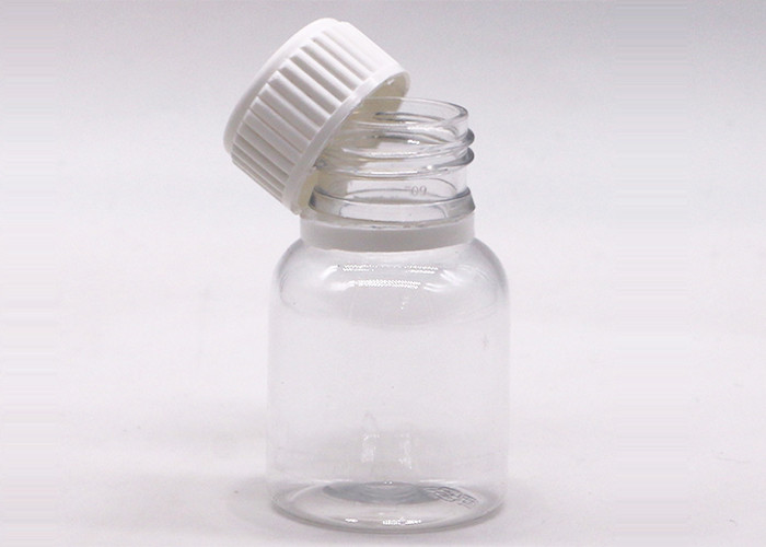 50ml Transparent PET Healthcare Packaging Bottles Round Or Customized Shape
