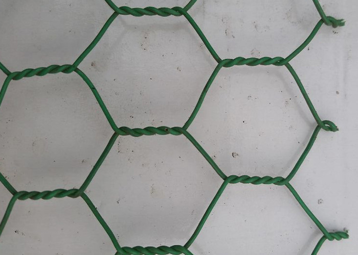PVC Coated Galvanized Chicken Hexagonal Wire Mesh Rust Resistant