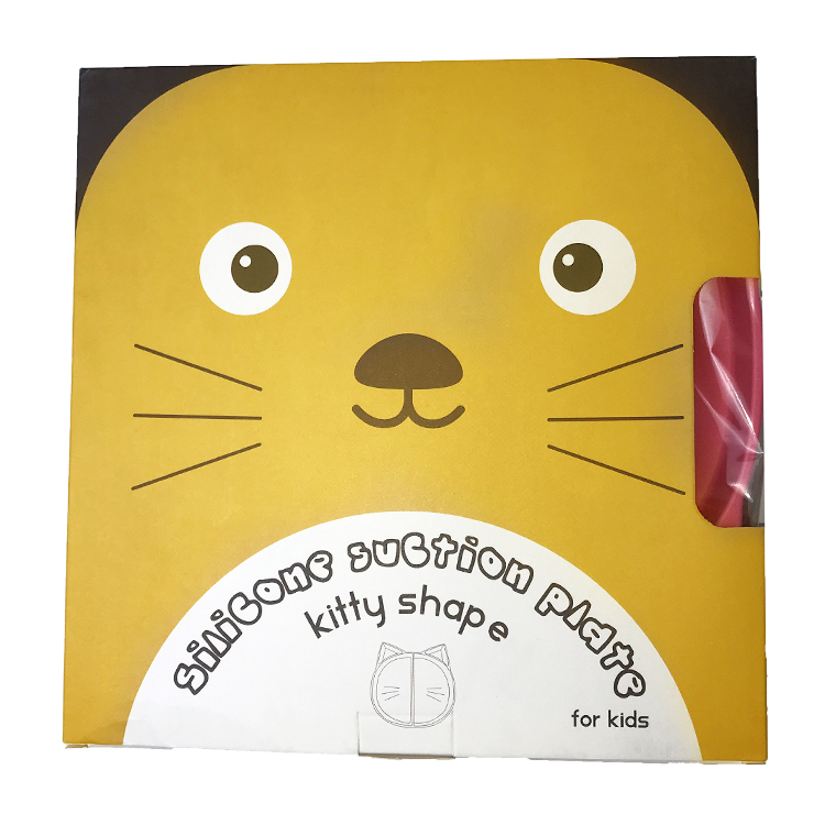 Baby Training Feeding Silicone Plate Hot Selling Customized Bpa Free Cat Shape