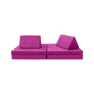 China Toddler To Teen Couch Play High Density Foam Velvet Childrens Play Sofa wholesale