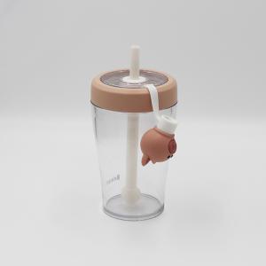 China BPA Free Plastic Straw Water Bottle Recommended below 55 Degree wholesale