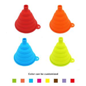 China Heat Resistant BPA Free Silicone Collapsible Funnel For Liquid Transfer wholesale
