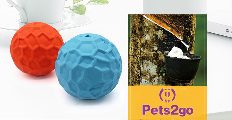 OEM food leakage Soft Rubber Ball for Small Animals
