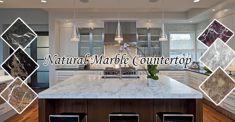 Hot Sale Prefeb Polished Marble Kitchen Countertop
