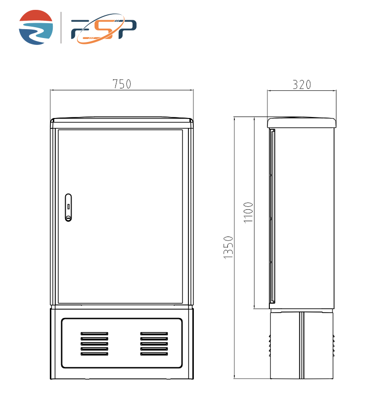 576 Core Capacity Fiber Distribution Cabinet for Outdoor Fiber Optic Network and FTTH