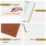Softcover Weekly Academic Planner 2023 2023 Brown Vegan Leather