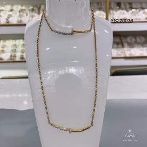 China Rhinestone Nail Pendant Necklace Bangle 18k Gold Plated Fashion Jewelry wholesale