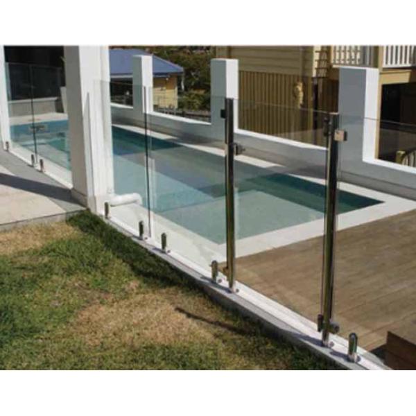 Frameless Stainless Steel Core Drill Square Type Pool Fence Glass Railing Spigot