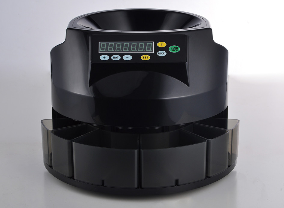 LCD Displayed Coin Sorter Popular Euro Coin Sorter with Fashionable panel with factory price, for most coins