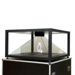 Advertising 3D Holographic Display Pyramid Showcase Holocube With Audio