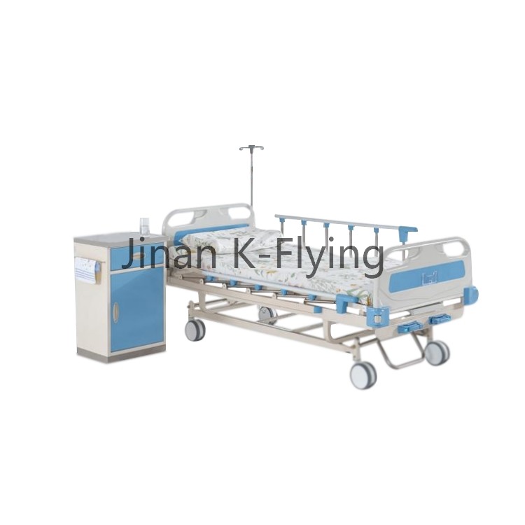 ABS Double Shake Two Function Elderly Patient Manual Nursing Bed