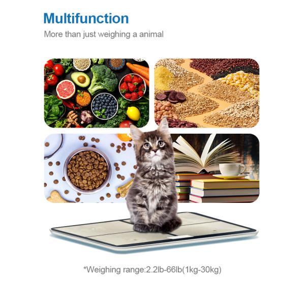Smart Pet Fat Scale Digital Pet Weighing Scale Maximum Weight Recommendation 30kg Health Scale for Cats and Dogs