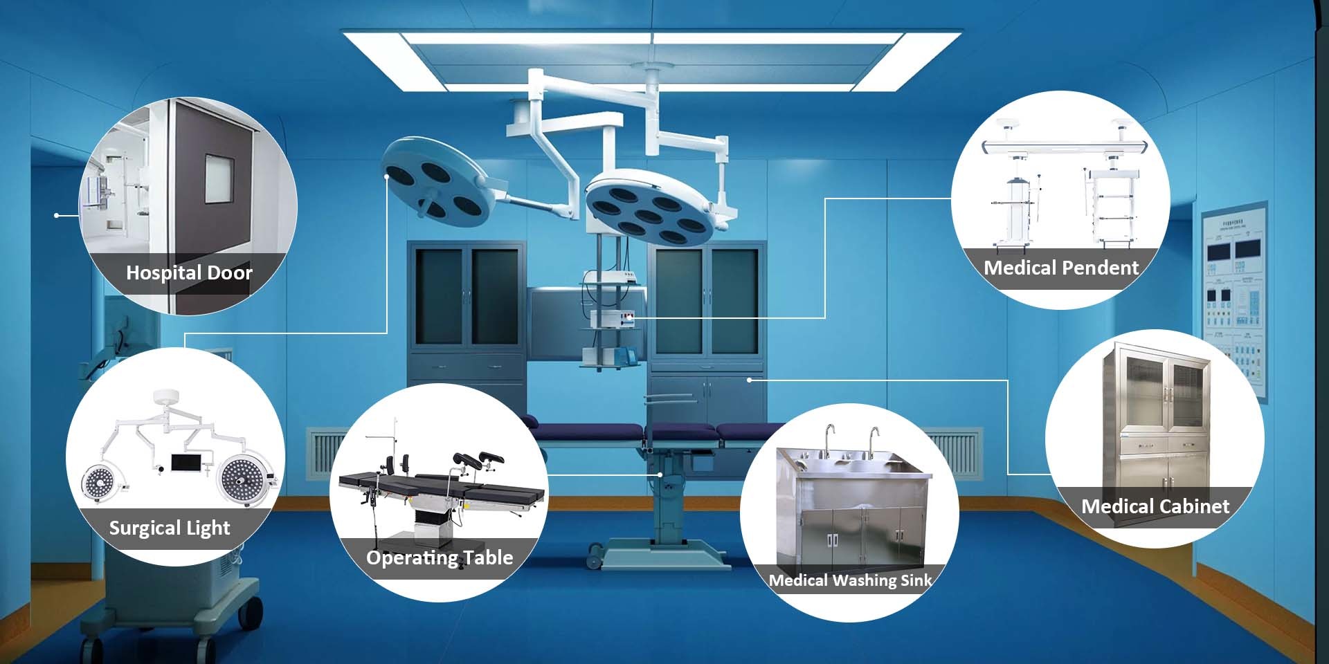 Multi-Function Hydraulic Surgical Operation Table with Remote Control