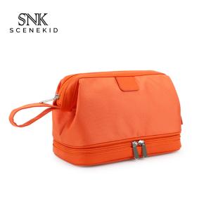 China Double Layers Men Travel Wash Portable Waterproof Polyester Cosmetic Bag wholesale