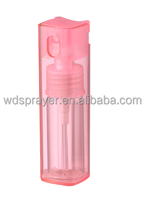 Customized Colour 10ml AS Bottle for Perfume in Square Shape and Plastic Material