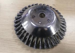 China Twist Knot Conical Wire Weed Brush For Grass Removal Brush Cutters​ Machine wholesale