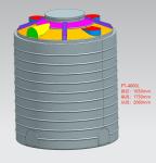 4000 Liters Roto Mold Water Tank Non Toxic Tasteless