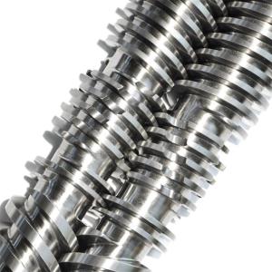 China 67mm 72mm Conical Twin Screw Barrel For Extruder Machine wholesale
