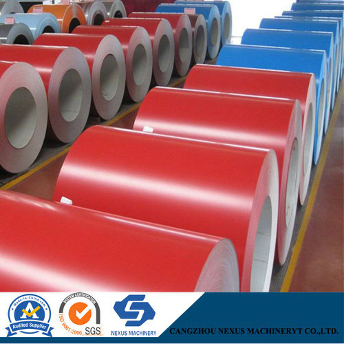 Red Color Prepainted Galvanized Steel Coils for Roofing Sheet PPGI
