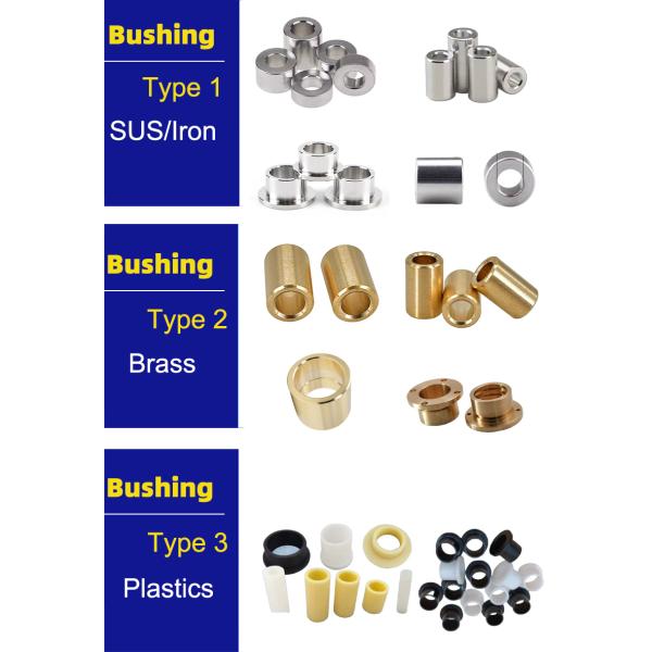 OEM CNC Metric Sleeve Bushings Reducer Aluminum Metal Stainless Steel Plastic Copper