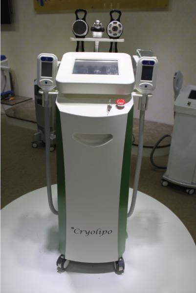 5 handles Vacuum+Cryo, Cavitation and RF multifunctional Cryolipolysis slimming