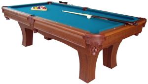 China Deluxe 96 Inches Billiard Game Table With Leather Pocket / Wool Felt Play Court wholesale