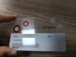 85.6x54x0.5mm PVC Clear Business Member Cards With Color Printing