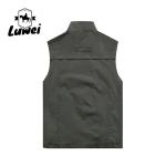 Casual Stand Collar Sleeveless Blank Wear Outdoor Utility Hunting Knitted Plus