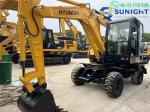 Hyundai 60W-7 Used Wheel Excavator 6 Ton Mini Agricural Excavator Hyundai 60W-7